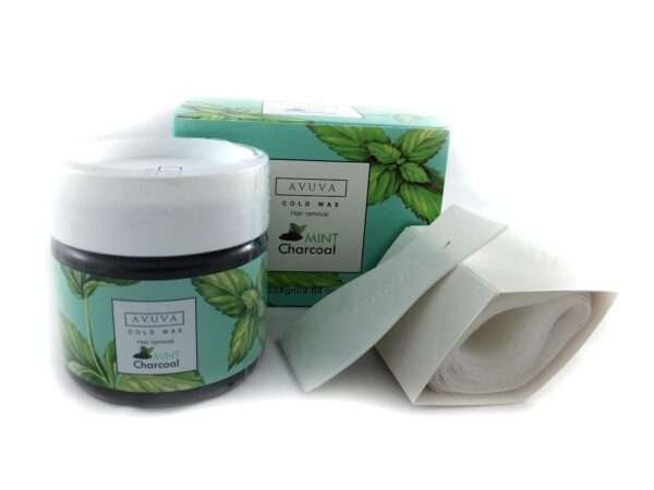 شمع بارد بالنعناع والفحم مزيل للشعر 228 جرام - افوفا