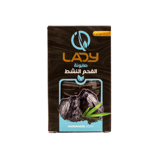 صابونة طبيعية بالفحم النشط صابون طبيعي 150 جرام - ليدي