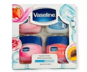 مجموعة فازلين 4 قطع للعناية بالجلد بروائح مختلفة كريم للجسم 40 ملى - فازلاين